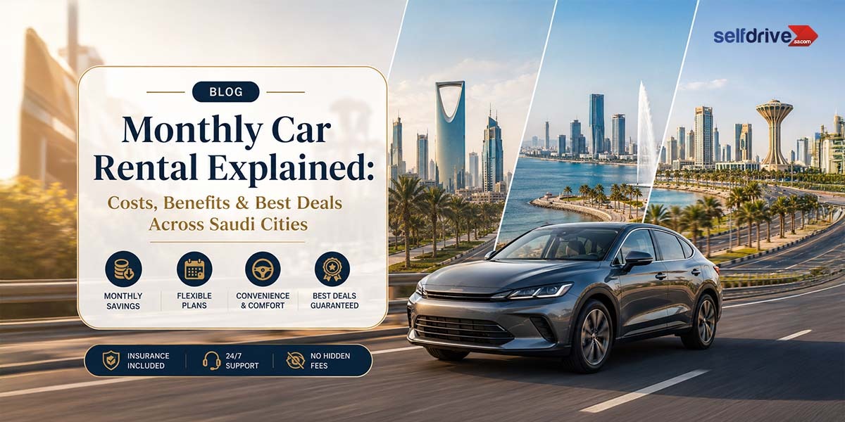 Monthly Car Rental Guide in Saudi Arabia: Pricing, Benefits & How to Choose the Best Plan